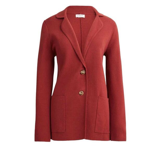 J. Crew Factory Sweater Blazer Pockets 2 Button
Wine Size XS - Picture 9 of 13